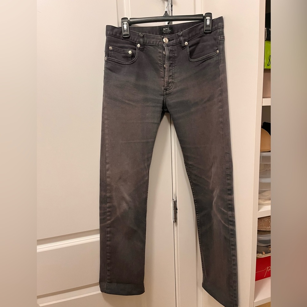 A.P.C new standard gray jeans straight